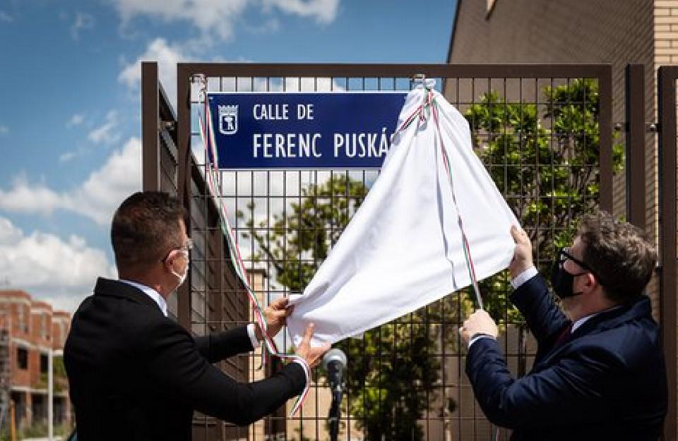 A street was named after Ferenc Puskás in Madrid