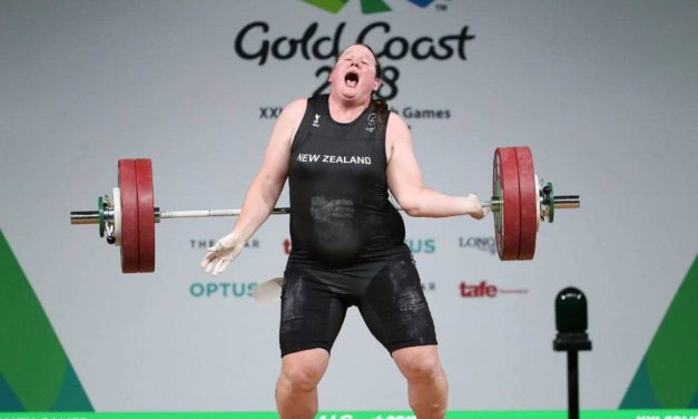A weightlifter born to a man can compete among women at the Olympics