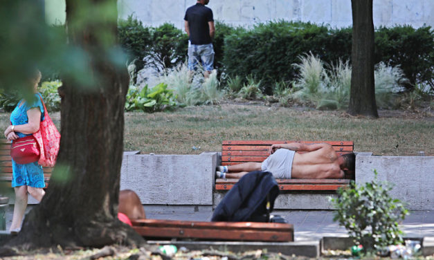 Budapest is facing a homeless crisis, more and more surreal images of life are presented to us