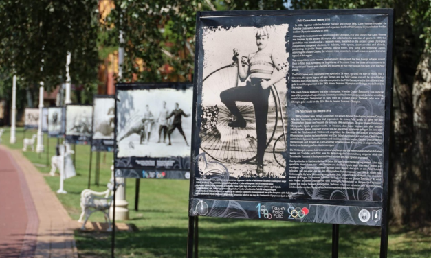 Plaques in memory of the father of the Palic Olympics