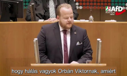 Der deutsche Politiker bedankt sich bei Viktor Orbán - Video