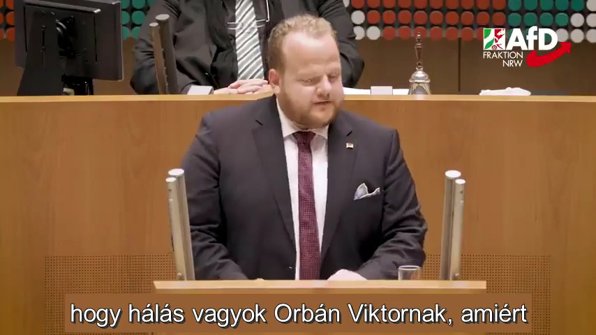 The German politician is grateful to Viktor Orbán - video