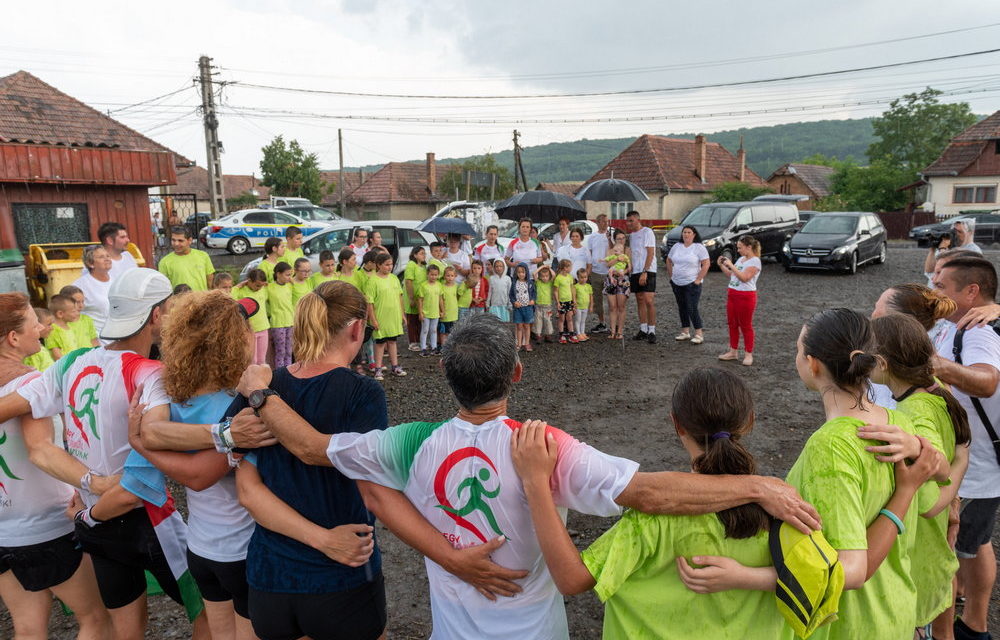 The participants of the charity run in Magyarfülpös reached their goal