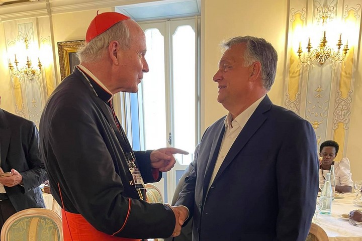 Viktor Orbán partecipa all&#39;incontro annuale dei legislatori cattolici a Roma