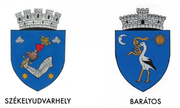 Hivatalos címere van Székelyudvarhelynek és Barátosnak