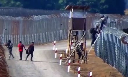 This is how migrants try to get in - video