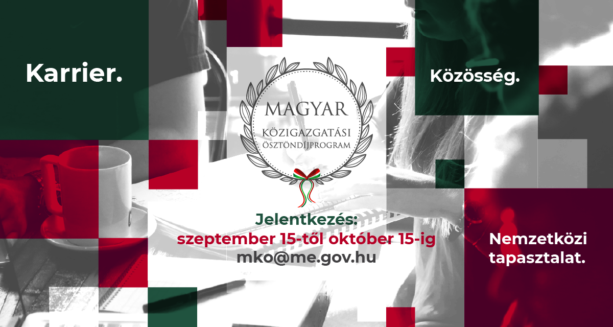 Die Bewerbungen für das Stipendienprogramm der ungarischen öffentlichen Verwaltung begannen am 15. September