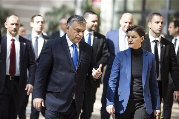 Viktor Orbán receives the Serbian Prime Minister and his delegation in Budapest