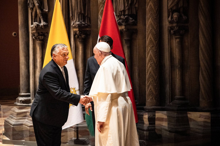 Pope Francis meeting with Viktor Orbán