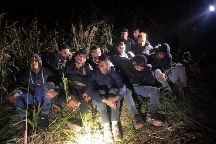 Many migrants were caught by the police in the early hours of Saturday