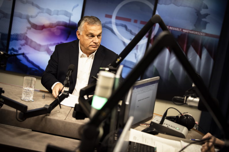 Viktor Orbán su Kossuth Radio il 15 ottobre 2021