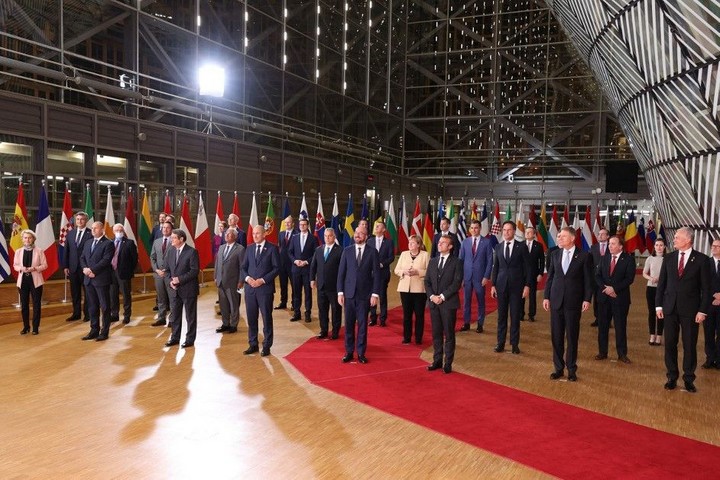Uczestnicy szczytu UE