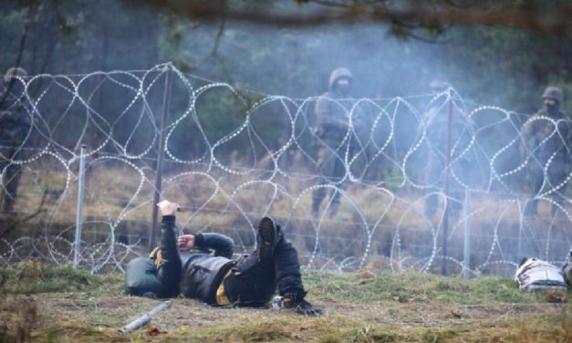 Migrants broke through the Polish border