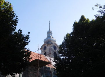 Ristrutturazione della chiesa a Délvidék