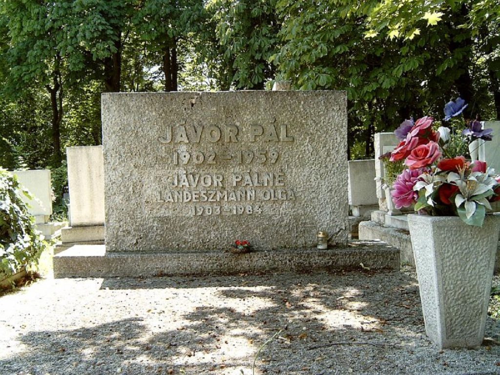 Pál Jávor&#39;s grave