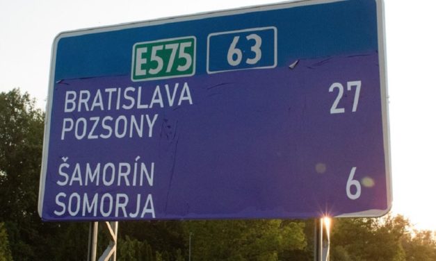 Road signs in Hungarian