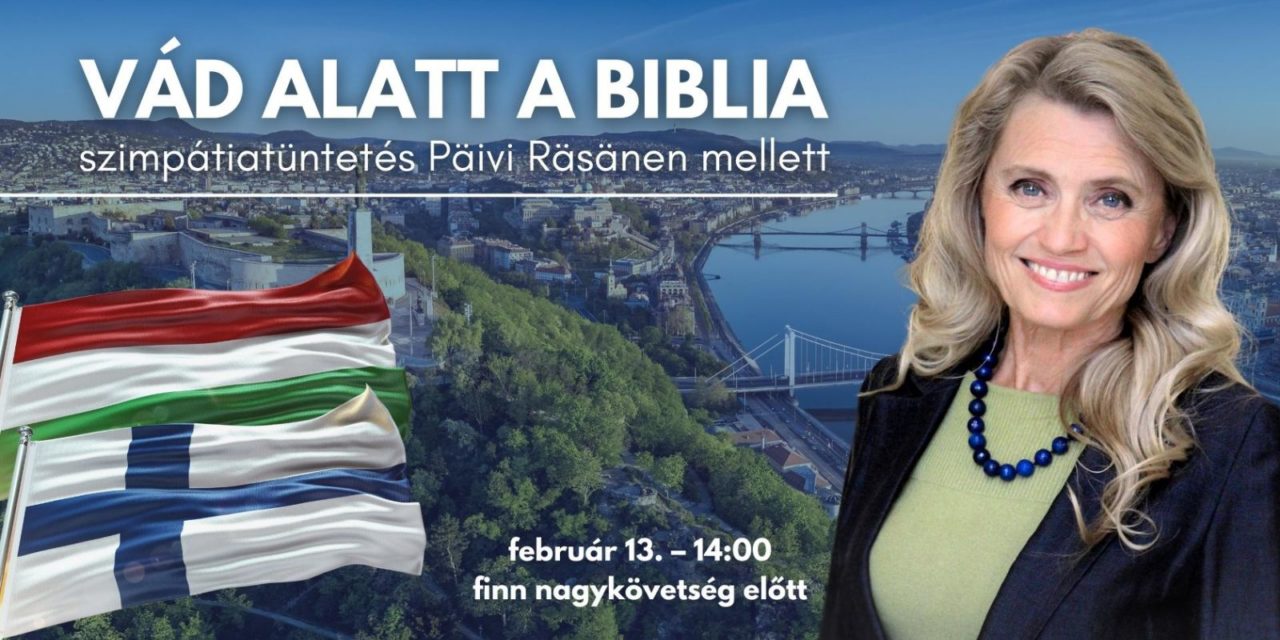 Sympathiedemonstration für Päivi in ​​Budapest