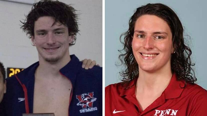 The gender-changing swimmer once again knocked the women&#39;s field into the ground