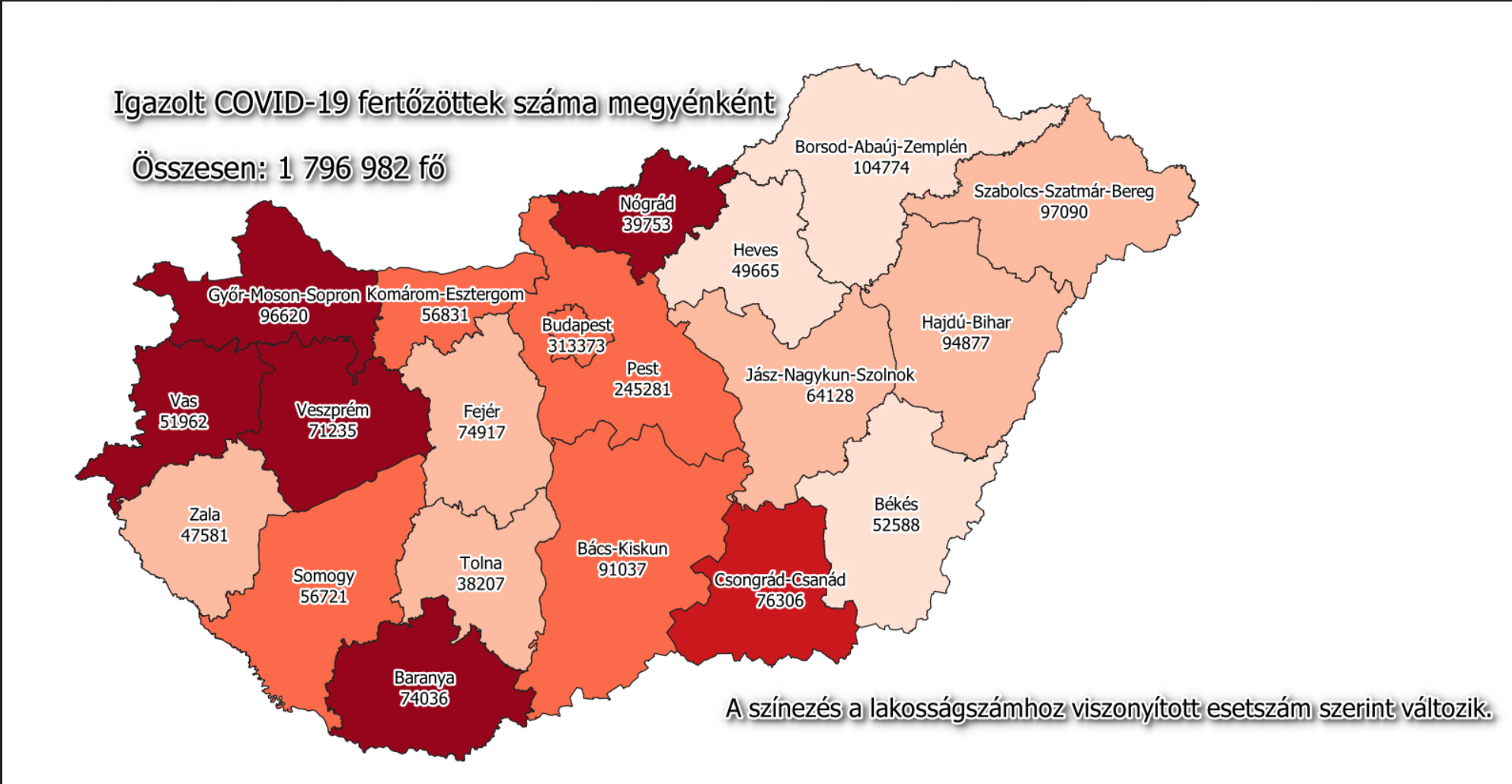 Covid térkép 2022 03 03