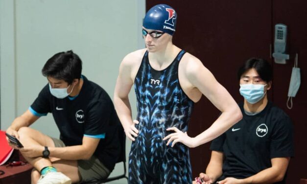 The lesbian activist was hooked on the transgender swimmer