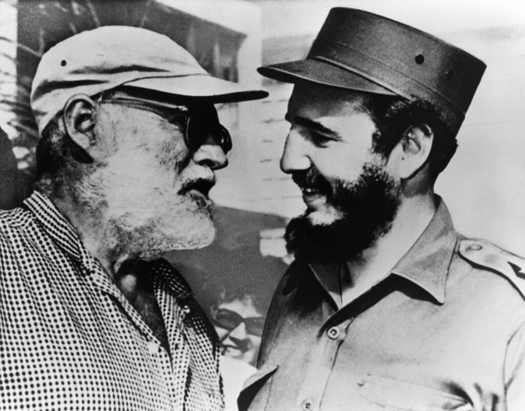 Hemingway und Fidel Castro