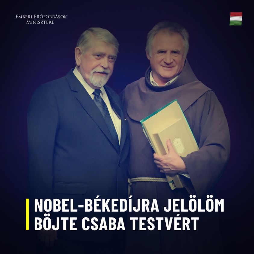 Miklós Kásler and Csaba Böjte