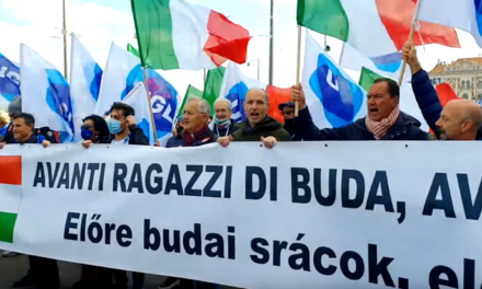 I nostri amici italiani della Processione della Pace