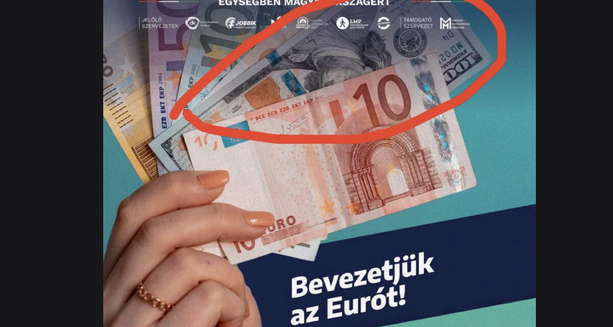 The left managed to use dollars to illustrate the introduction of the euro