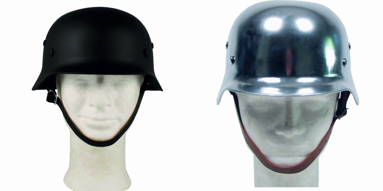 Army development in the German style, with an open helmet