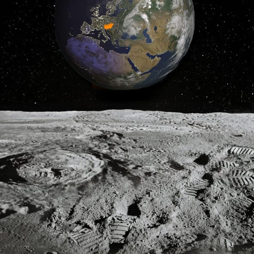 It can also be seen from the moon