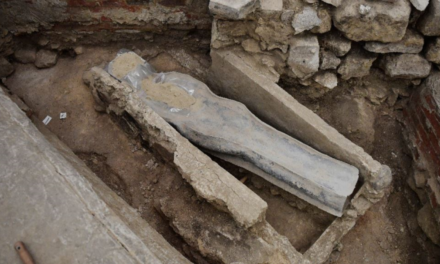 A mysterious sarcophagus was found in Notre Dame