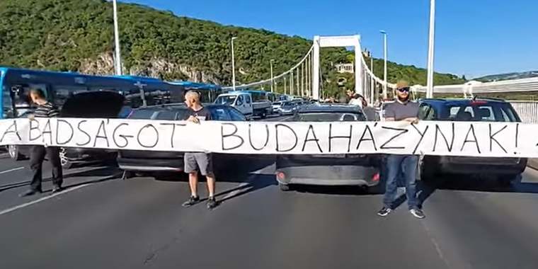 Demonstration für Budaházi