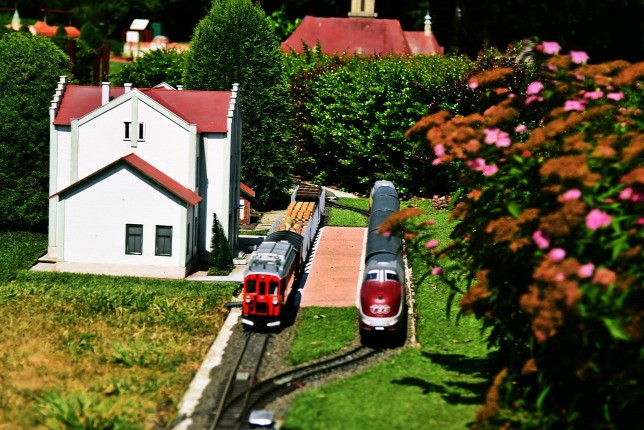 Mini-Lokomotiven in Szarvas in Mini-Ungarn