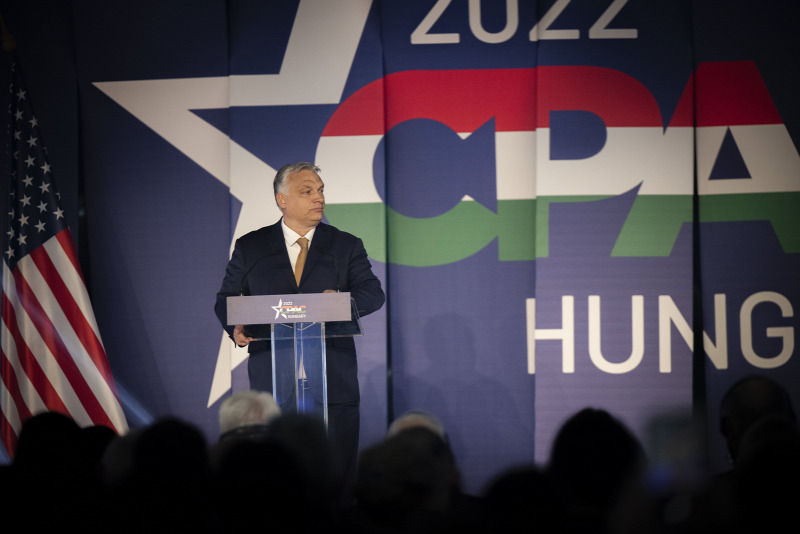 Viktor Orbán delivers an opening speech at the world&#39;s largest conservative event