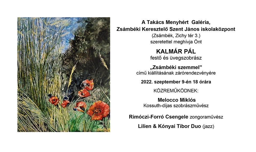 Invitation to the exhibition of Pál Kalmár