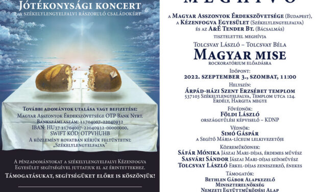 Zaproszenie: Koncert charytatywny &quot;Msza węgierska&quot; w Transylwanii