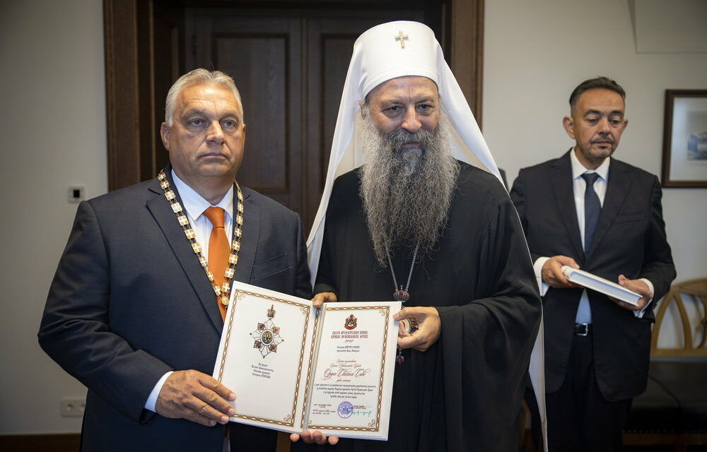 Der serbisch-orthodoxe Patriarch ehrte Viktor Orbán
