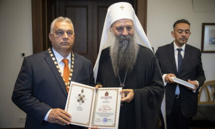 The Serbian Orthodox Patriarch honored Viktor Orbán