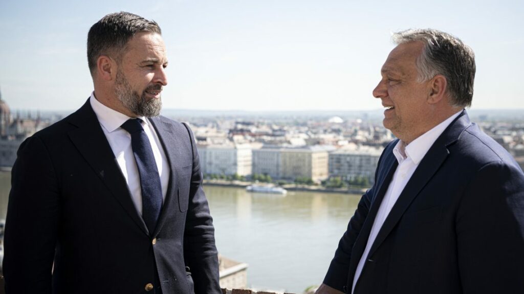 Santiago Abascal Conde és Orbán Viktor