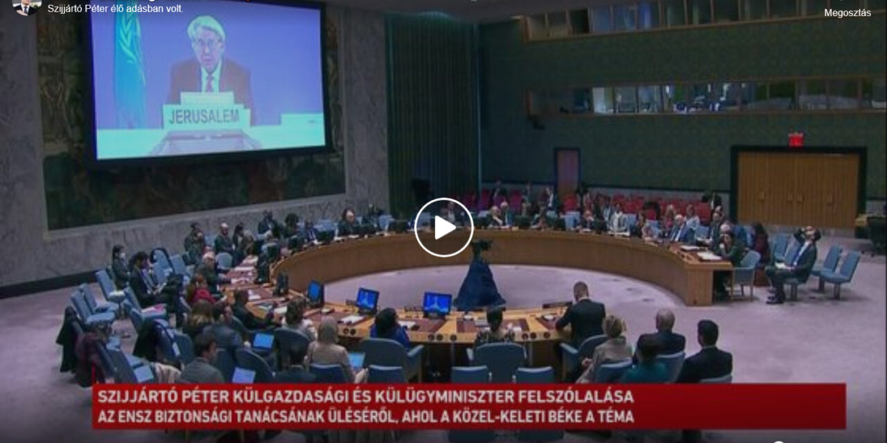 Sie waren überrascht von der Rede von Péter Szijjártó vor der UN, hier ist der Vorschlag des ungarischen Ministers (Video!)