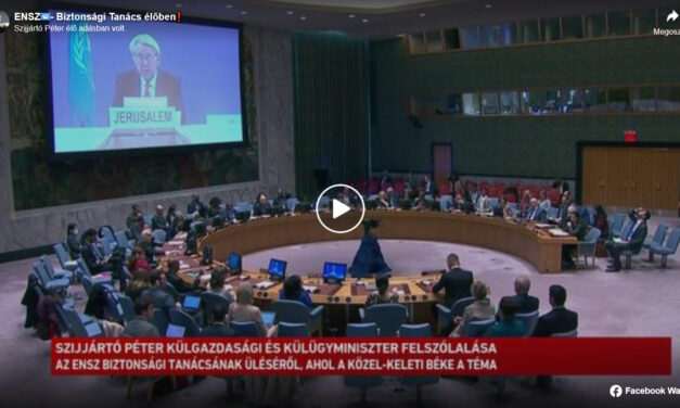 They were surprised by Péter Szijjártó&#39;s speech at the UN, here is the Hungarian minister&#39;s proposal (video!)