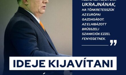 Orbán Viktor: Nem hagyjuk, hogy a brüsszeli szankciók tönkretegyék a magyar gazdaságot!