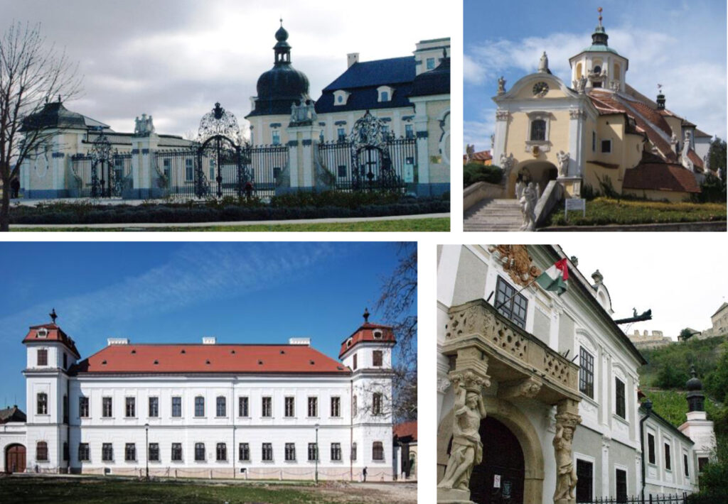 Baroque castles, Edelény, Kismarton, Tata, Sümeg