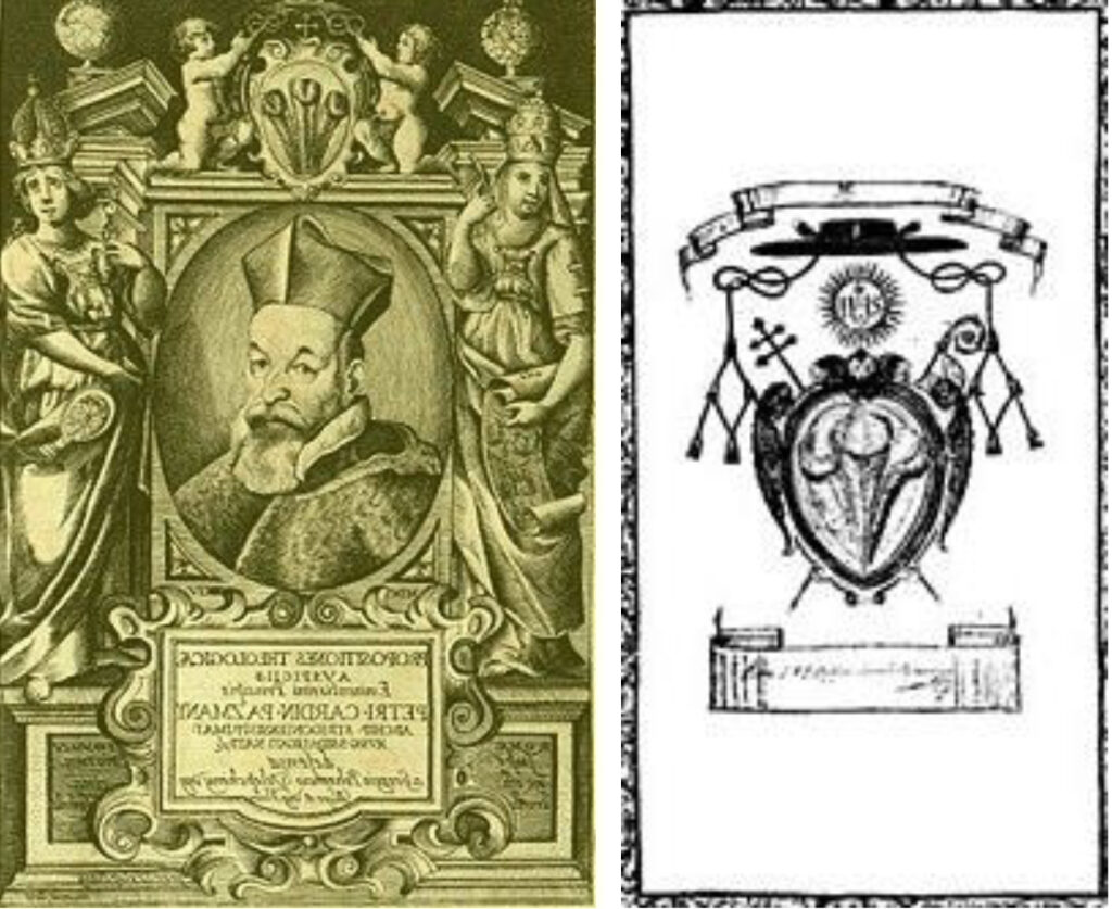 Wappen und Unterschrift des Erzbischofs von Pázmány