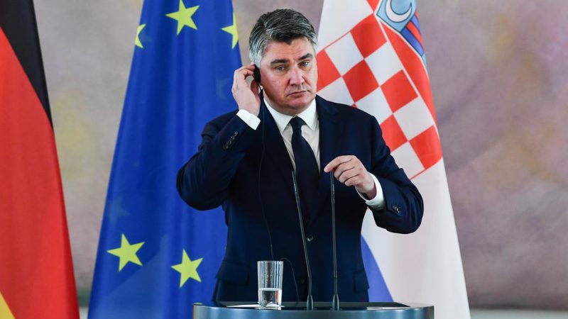 Zoran Milanović: I soldati ucraini non possono essere addestrati in Croazia