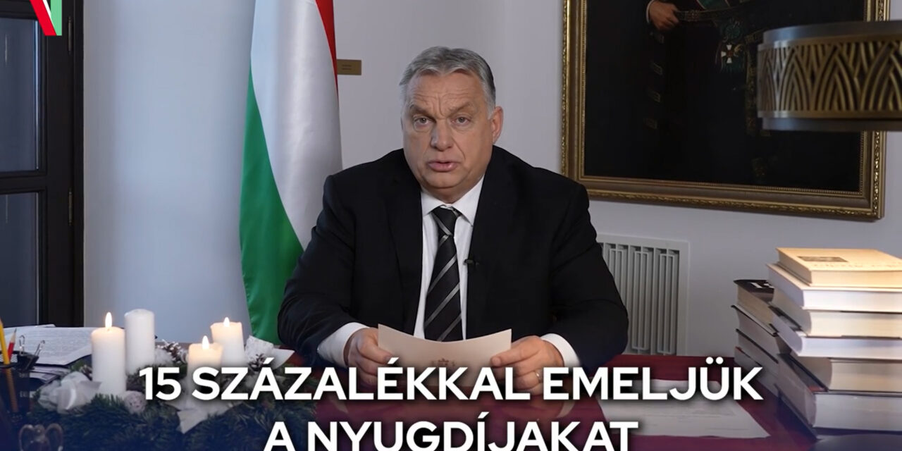 Viktor Orbán&#39;s announcement: pension increase 2023 (Video)