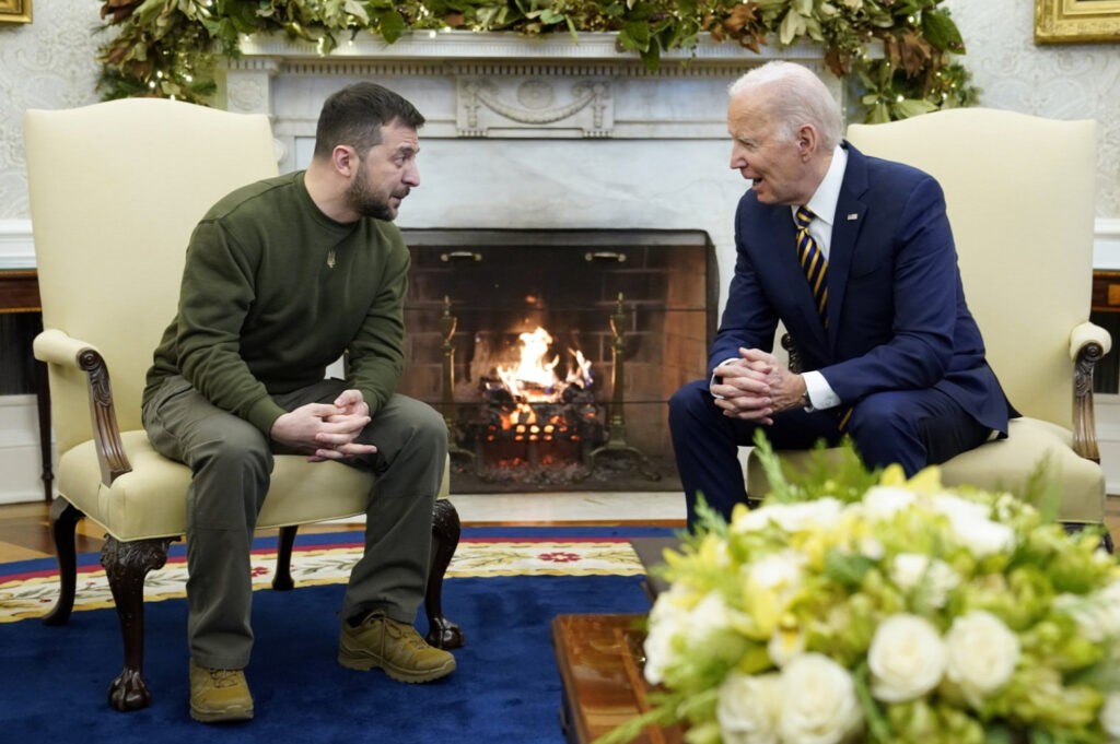 Zelensky and Biden in the White House