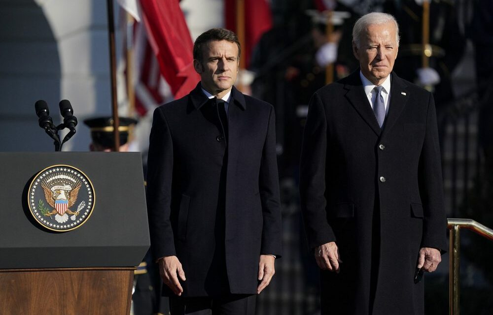 Macron Washingtonban „küldte el” az amerikaiakat