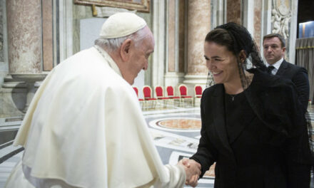 Ferenc pápa fogadta Novák Katalint