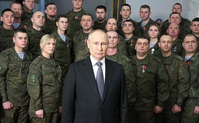 In seiner Neujahrsansprache zielte Putin gnadenlos auf die westliche Elite
